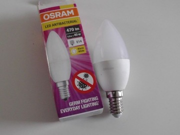 Żarówka LED Osram E14 Antybakteryjna Świeca 470lm