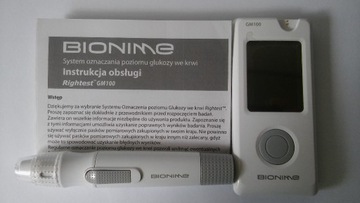 Glukometr Bionime i nakłuwacz Bionime