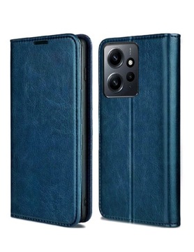 ETUI SKÓRZANE REDMI NOTE 12 +SZKŁO