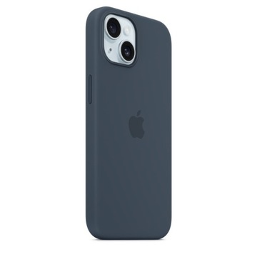 Silikonowe etui z MagSafe iPhone 15 – Storm Blue