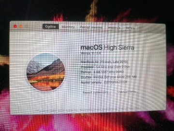 MacBook air 11 late A1370 ze zbitą matrycą 