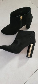 czarne botki TOPSHOP  37/38