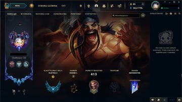 Konto leauge of legends EUNE 168 skinów 407lvl