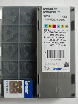 Płytki WNMG 432 - TF, WNMG 080408 - TF IC908