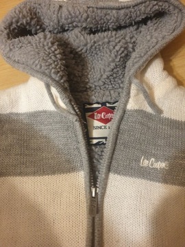Lee cooper ciepły sweter swetr kożuszkiem 122 128