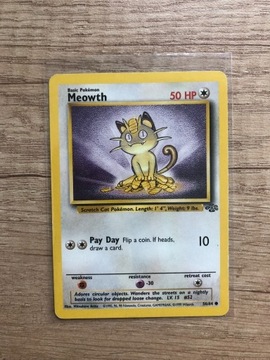 Karta Pokemon oryginalna Meowth jungle 56/64
