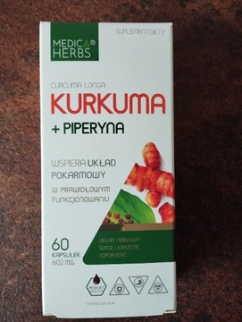 Medica Herbs kurkuma + piperyna 60 kapsułek