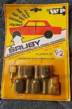 Śruby Fiat 125p pamiątka PRL vintage nowe