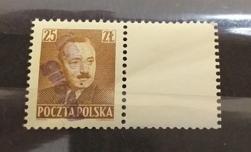 1950 Polska Fi 523** Bierut nadruk groszy