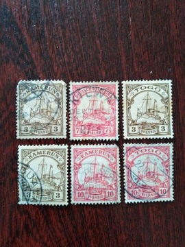 Stare znaczki Koloni Niemieckich
