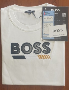 Koszulka Boss - śmietankowa
