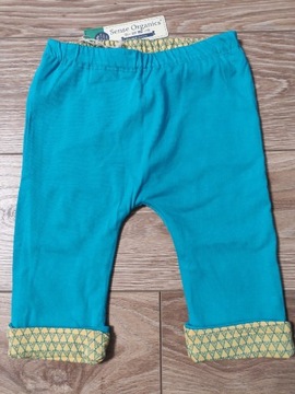 Spodnie niemowlęce niebieskie ze wzorkiem r. 80
