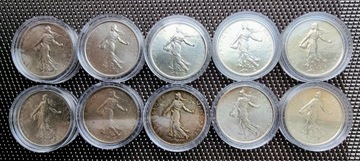 Moneta 5 Franków Ag 0,835 Francja 12 gram