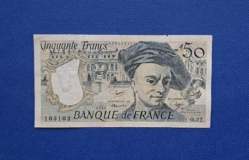 FRANCJA 50 franków 1981 r.