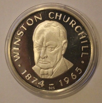 WINSTON CHURCHILL  1874 - 1965, SREBRO 925