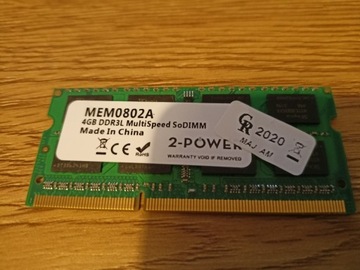 4GB SoDIMM RAM Multispeed 