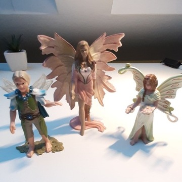 Schleich figurki Elfa 3 sztuki.