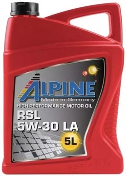 Olej silnikowy ALPINE RSL LA 5l 5W-30 LA Germany