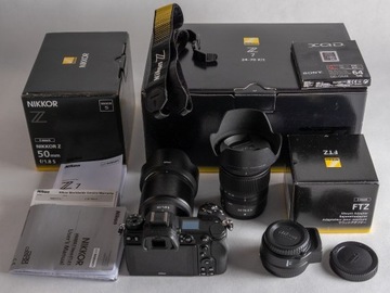 Nikon Z7 z obiektywami - komplet