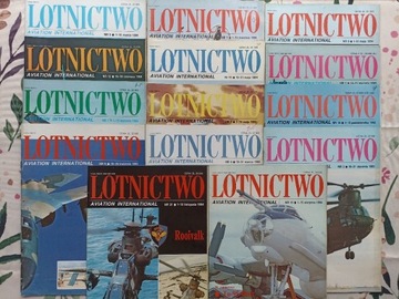 LOTNICTWO AVIATION INTERNATIONAL 15 sztuk 1992-94
