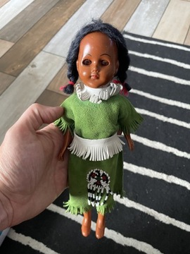 Unikat stara lalka Indianka z lat 80-90