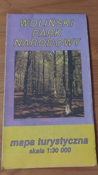 Woliński Park Narodowy- mapa turystyczna 1987r.