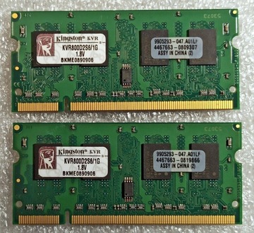 Pamięć SO-DIMM DDR2 2 X 1GB PC2-6400 KINGSTON