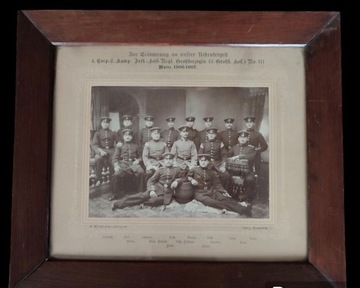 Fotografia rekrutów Austro-Węgier 1906 r Moguncja
