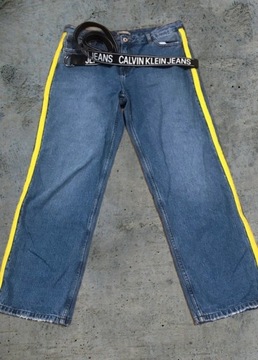 Cropp jeansy z lampasami XL/ 42