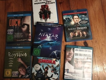 Avatar i inne Blu-Ray ZESTAW 7 filmów tanio