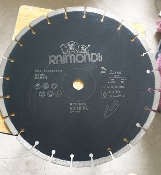Tarcza diamentowa Raimondi Ø 360 mm, do ceramiki.