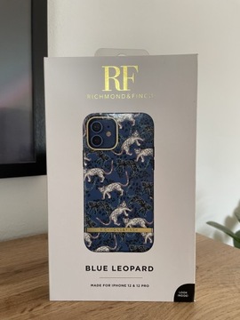 Etui iphone 12 Richmond&Finch Blue Leopard