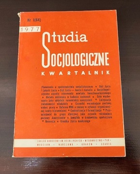 Studia socjologiczne kwartalnik 1 (64) 1977