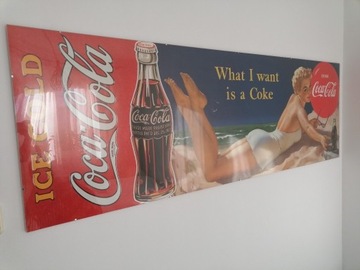 Plakat coca cola ogromny 158x53 