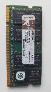 PAMIĘĆ RAM 1 GB kingston kvr667d2s5/1g