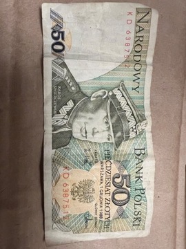 BANKNOT 50 Złotych 1988