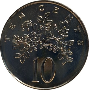 Jamajka 10 cents 1977, prooflike KM#54