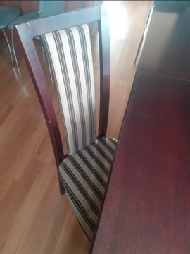 Dębowy stół + 6 krzeseł 