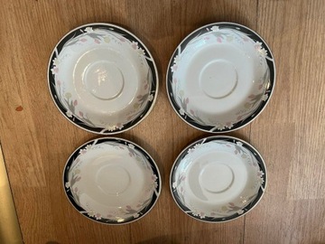 Talerzyki deserowe chińskie porcelanowe 4 sztuki