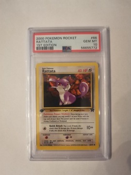 Rattata Rocket 1st Edition PSA 10