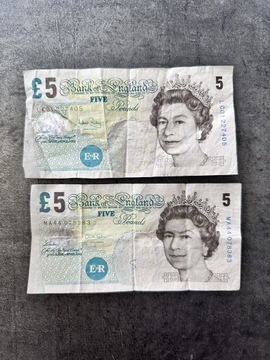 5 Funtów Wielka Brytania Banknot
