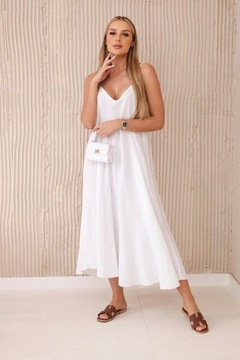 Sukienka muślinowa biała