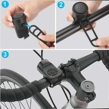 dzwonek USB wodoodporny głośny hornMTB rower
