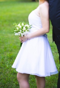 Suknia ślubna krótka