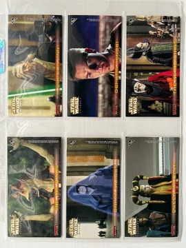 Topps Star Wars Episode 1 Widevision stick. set 16