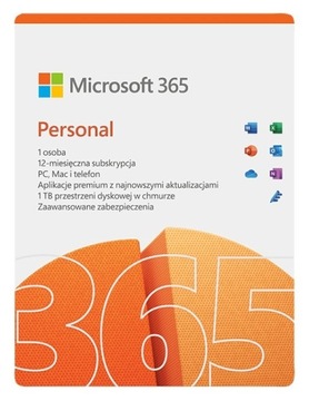 Microsoft 365 Personal 1U/1Rok Win/Mac
