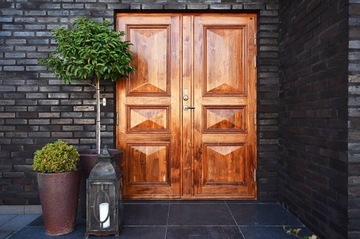 Drzwi drewniane teak egzotyczne rzezbione.^_^