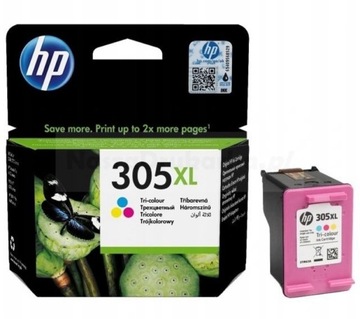 Tusz Oryginalny i NOWY HP 305 XL kolorowy