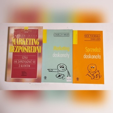 3 x Podręczniki do marketingu i sprzedaży 