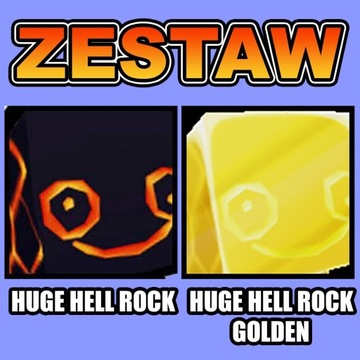 Huge Hell Rock + Golden Huge Hell Rock | Pet Sim X